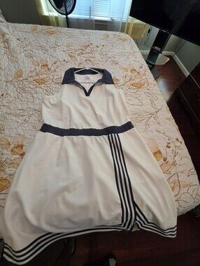 Lane Byrant Sleeveless White and Navy Collared Dress- 14/16 New, No Tags.